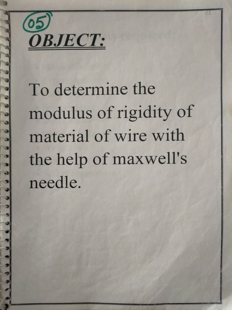 Physics Practical 05 Pdf Physical Sciences Mechanical Engineering