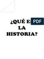 Qué Es La Historia