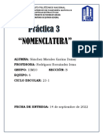 Practica 3 - Nomenclatura