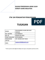 JTW 104 - Pengantar Pengurusan