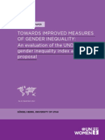 Discussion Paper Towards Improved Measures of Gender Inequality en