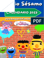 Calendario Barrio Sesamo 2023