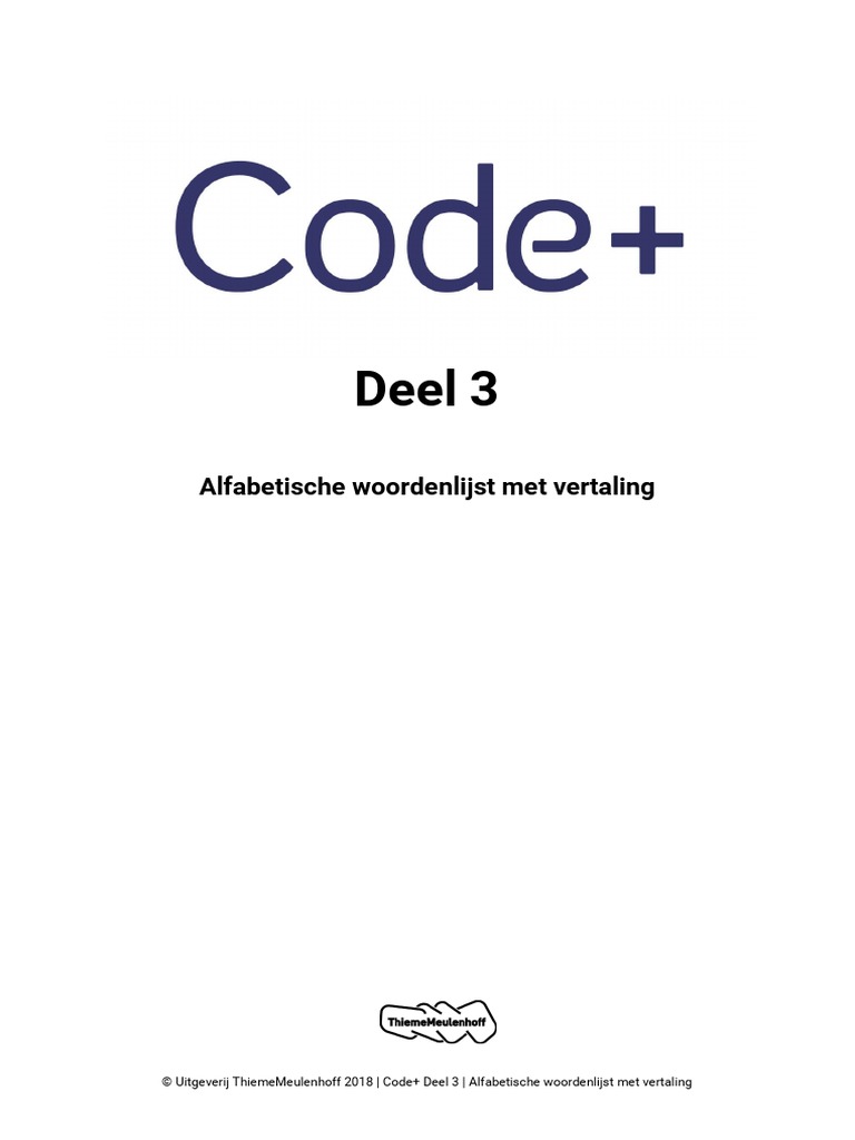 Code3 woordenlijst met vertaling pdf