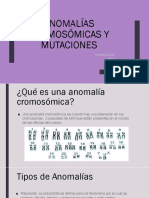 Anomalías Cromosómicas y Mutaciones