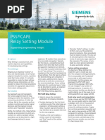 PSS CAPE RelaySetting DataSheet