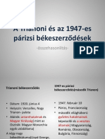 A Trianoni És Az 1947-Es Párizsi Békeszerződések