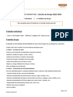 Gestão Design - Enunciado Trabalhos - 22-23