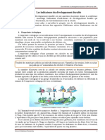 Chapitre 6 Les Indicateurs Du DD L2 Filière Ecologie Et Environnement