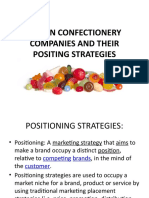 Indian Confectionery Companies and Their Positing Strategies