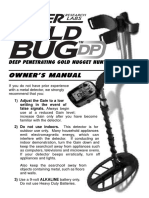 Manual Fisher Gold Bug-Dp