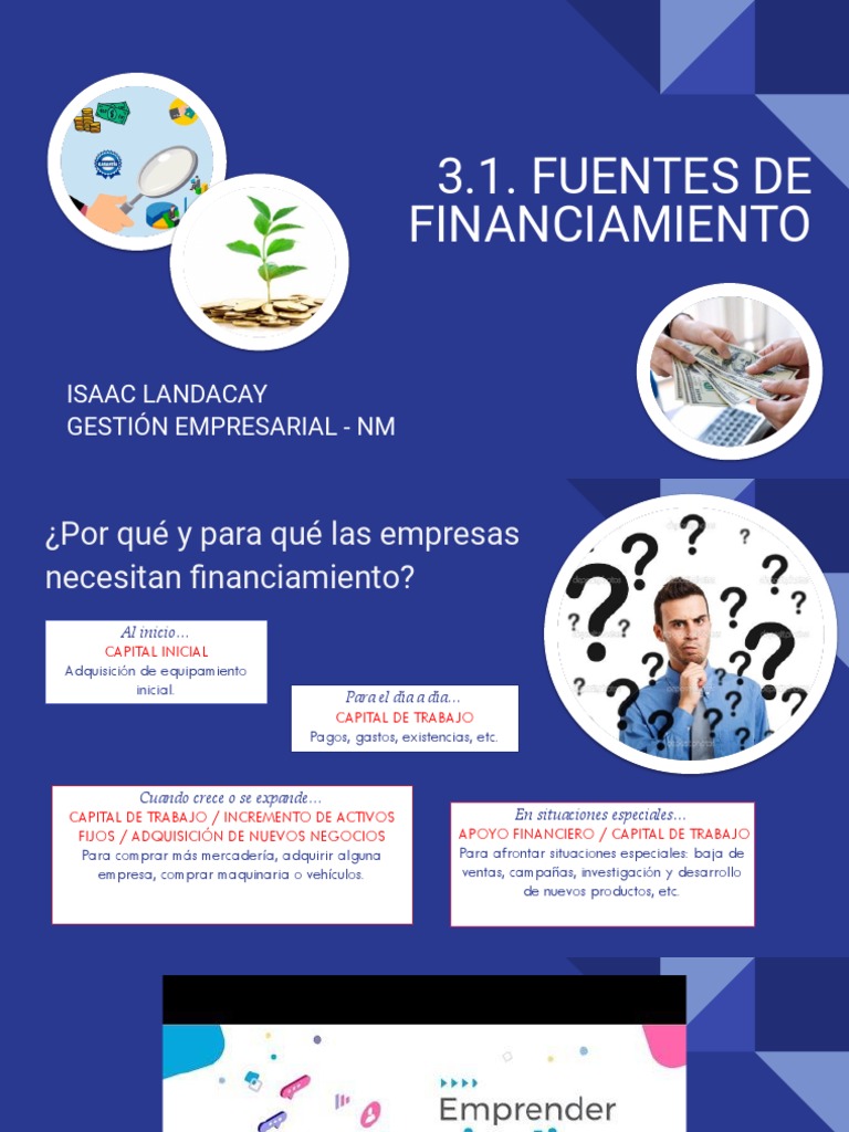 Fuentes de Financiamiento Empresarial | PDF | Finanzas y dinero