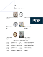 Ejrcicios para Preguntar y Decir La Hora (CHF-023)