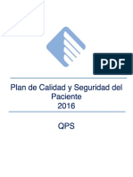 Plan de Calidad y Seguridad Del Paciente 2016 QPS - PDF Descargar Libre 2