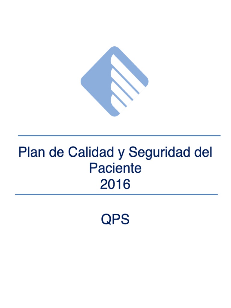 Plan de Calidad y Seguridad Del Paciente 2016 QPS - PDF Descargar Libre ...