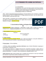 Características do Regime Republicano