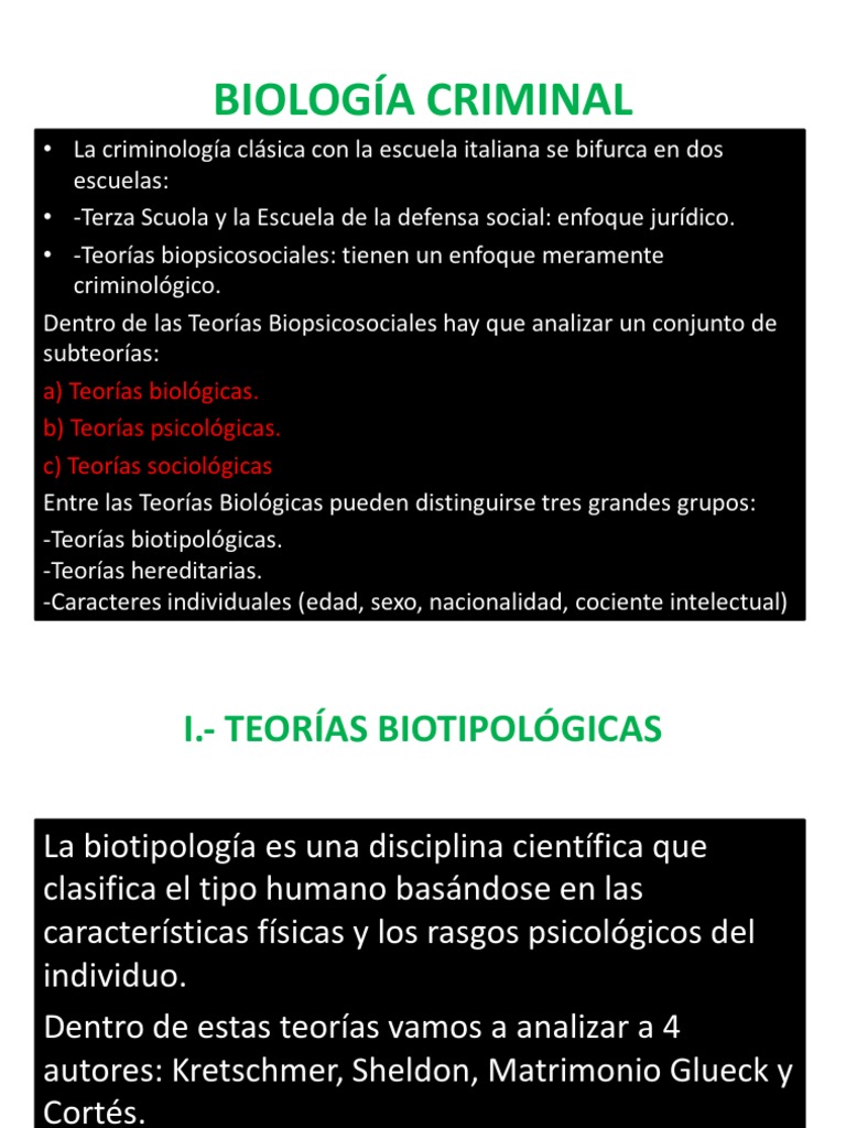 Biología Criminal y Criminología Biológica | PDF | Criminología | Biología