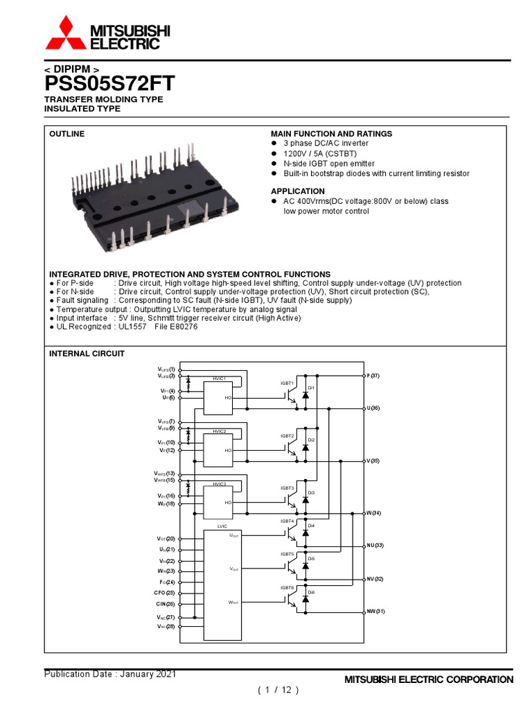 pss05s72ft e PDF Resistor Power Supply