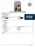 Daniel Pentkowski Booking Record