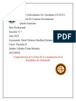 Comprobación lectura Constitución Guatemala CUNOC 2023