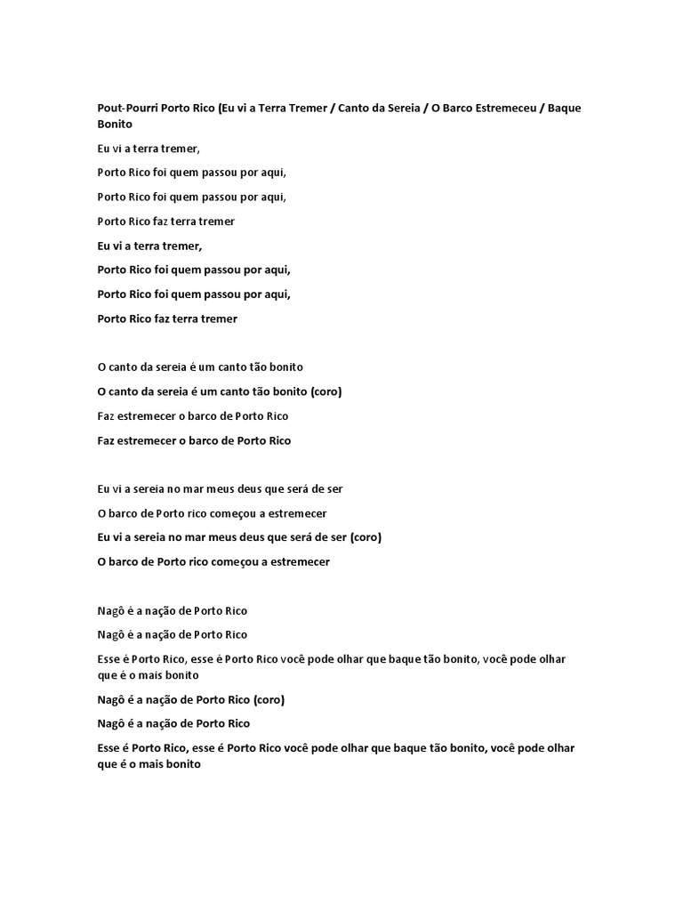 Letras Maracatu PDF Santeria Divindades