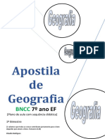 BNCC Apostila Geografia 7 Ano 1 Bimestre 1