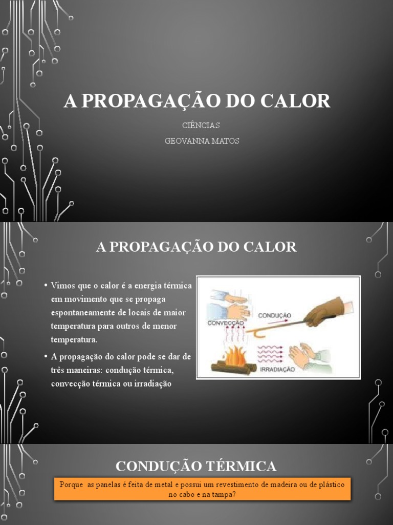 Tipos de Propagação do Calor | PDF | Convecção | Calor