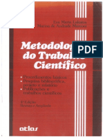 LAKATOS, Eva Maria; MARCONI, Marina de Andrade. Metodologia Do Trabalho Científico_ Procedimentos Básicos, Pesquisa Bibliográfica, Projeto e Relató