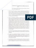 Compromisos Del Ministerio de Transporte y El Comité Nacional Del