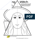 Stand Up Witch Coloring Page