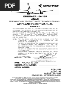 E190 - E195 - Airplane Flight Manual (AFM) - REV.20