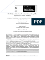 Metodologías Participativas en La Construcción de Políticas Públicas Migratorias en La Frontera Colombiana