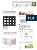 Projeto de matemática sobre massas e preços