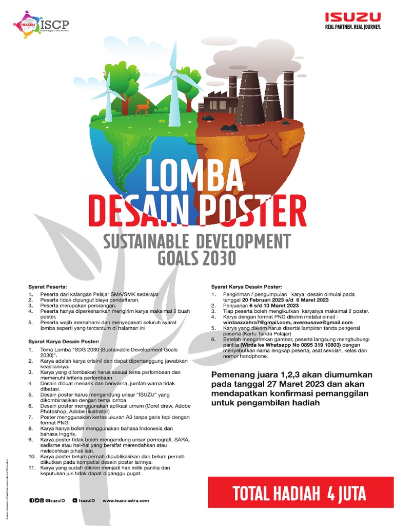 ISCP X Isuzu CSR Poster Competition 2023 | PDF
