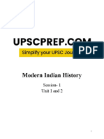 Unit 1 & 2-Modern Indian History MCQs