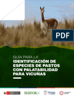 Guía para La Identificación de Especies de Pastos Con Palatabilidad para Vicuñas PDF