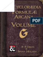 Encyclopaedia Formulae Arcana - Volume G