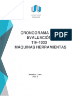 Cronograma Maquinas Herramientas