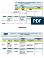 Planejamento Semanal e Mensal - 2023 - 8º Ano - Manhã e Tarde