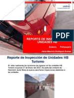 Reporte Inspeccion de Unidades HB Turismo 27 Enero Sodexo Ejemplo de Inspeccion de Unidades