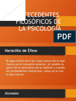 Antecedentes Filosóficos de La Psicología