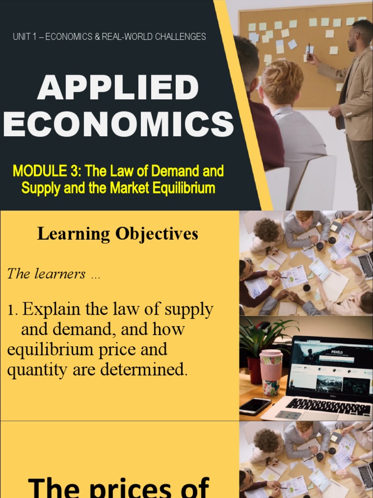 Module 3 The Law of Demand and Supply and Market Equilibrium PDF
