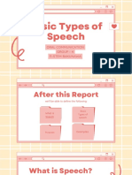 Basic Types of Speech