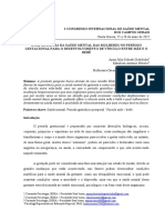 Saúde mental gestante e vínculo mãe-bebê