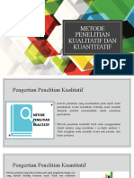 Metode Penelitian Kualitatif Dan Kuantitatif