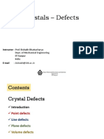 Me222a - Role of Crystals (Crystal Defect)
