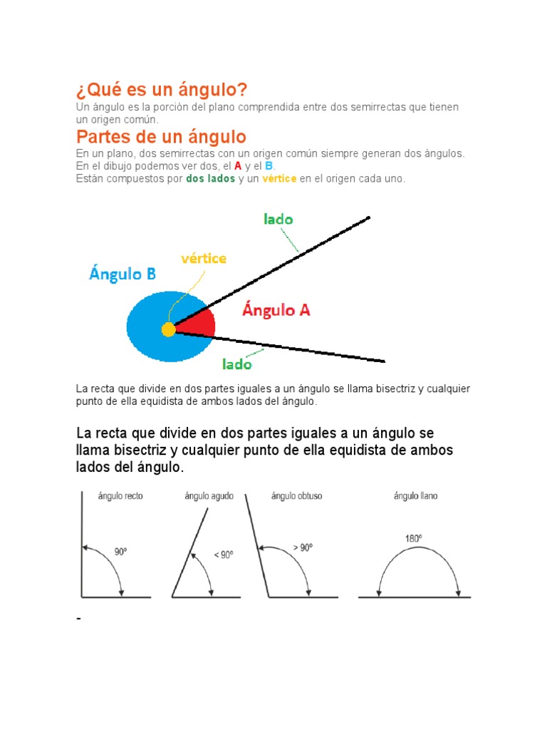 ANGULOSS | PDF | Ángulo | Geometría