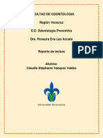 Odontologia Preventiva Reporte de Lectura