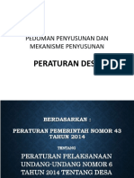 Pedoman Penyusunan Dan Mekanisme Perdes