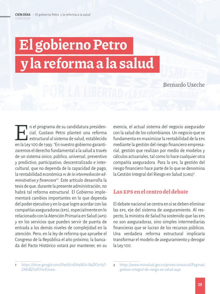 Reforma a la salud en el gobierno Petro | PDF | Ciencias sociales