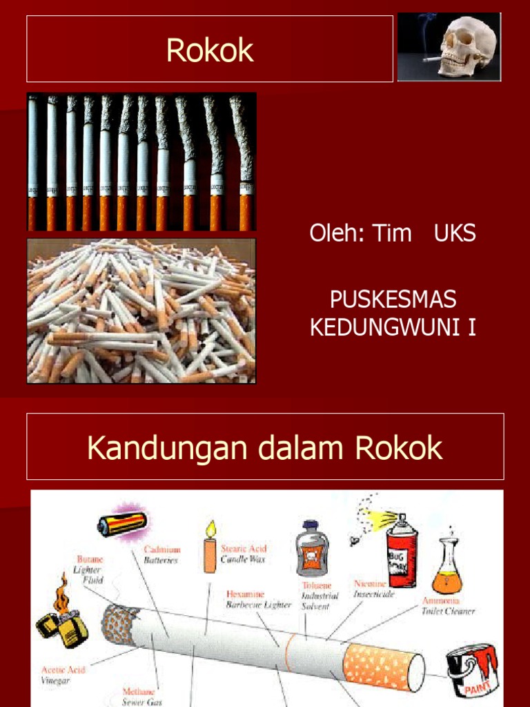 Bahaya dan Kandungan Rokok untuk Kesehatan | PDF